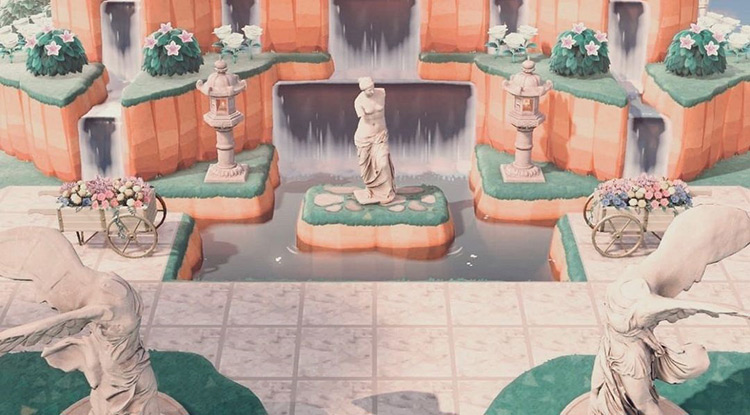 25 Waterfall Design Ideas For Animal Crossing  New Horizons Inspiration   FandomSpot - 19