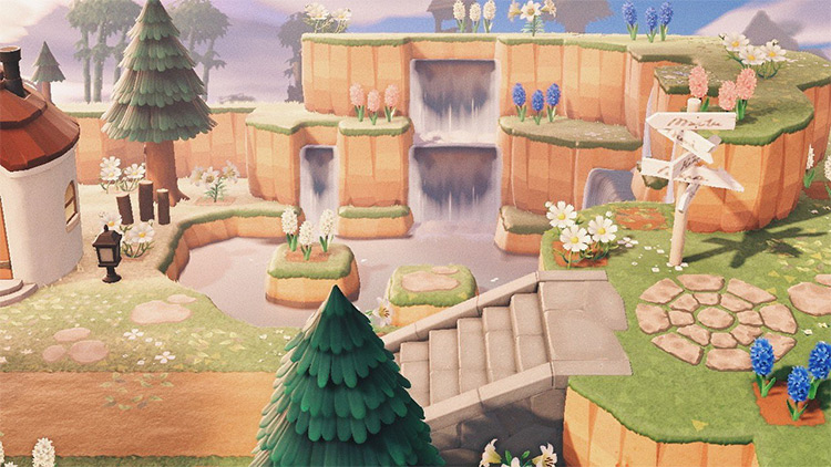 25 Waterfall Design Ideas For Animal Crossing  New Horizons Inspiration   FandomSpot - 2