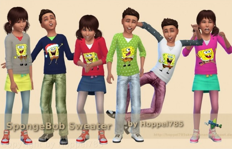 SpongeBob Sweater Sims 4 CC