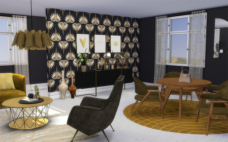 Bianca Living Room for Sims 4