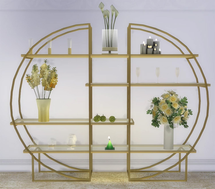 Art Deco Glass Shelv-s for Sims 4