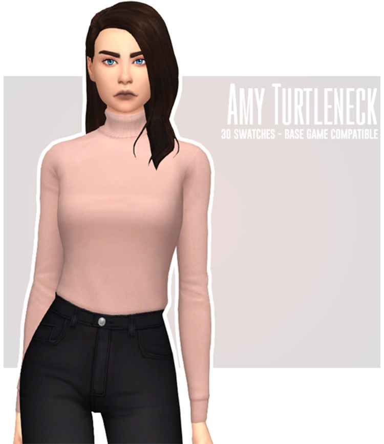 Best Sims 4 Turtleneck CC   Mods  Guys and Girls    FandomSpot - 3