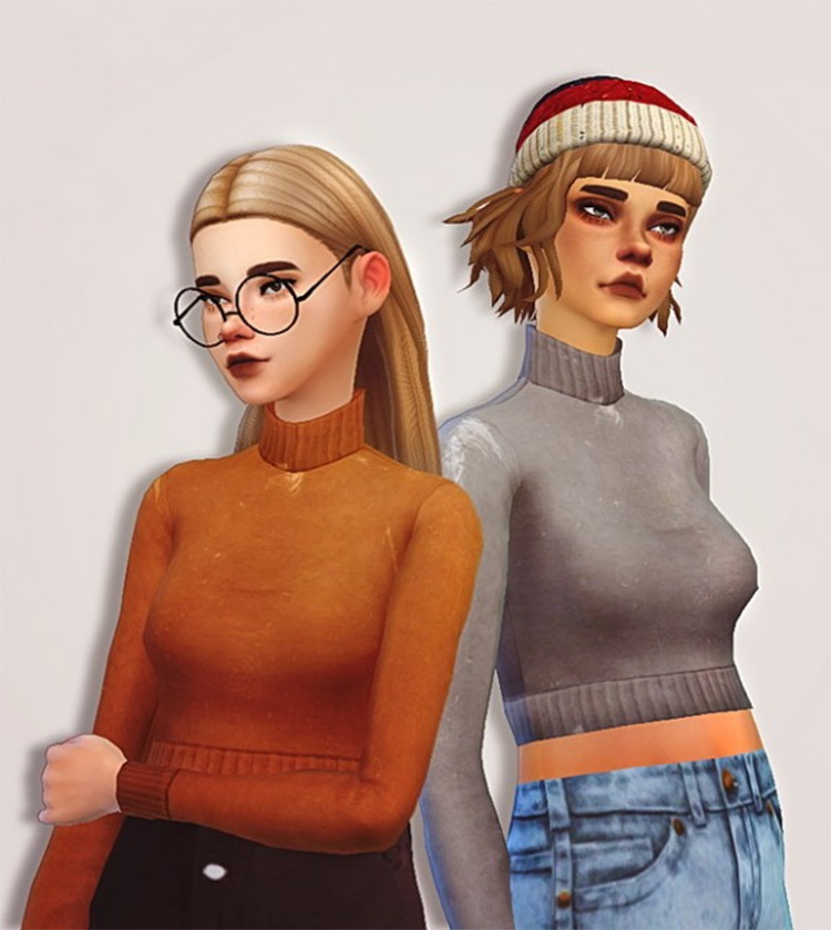 Sims Turtleneck Basic CC - TS4