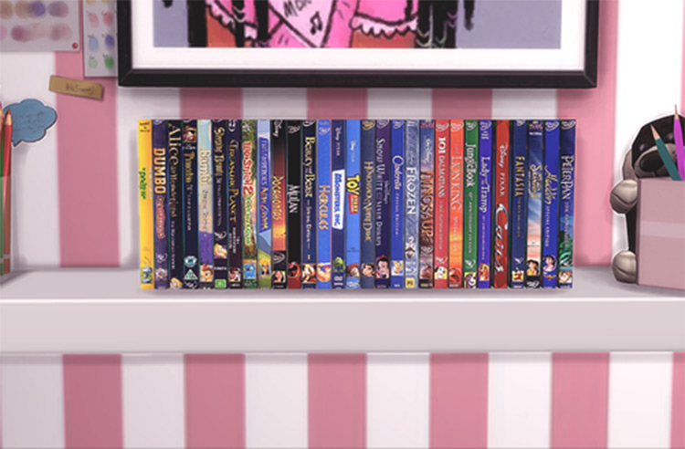 Disney Movie DVDs - Sims 4 CC