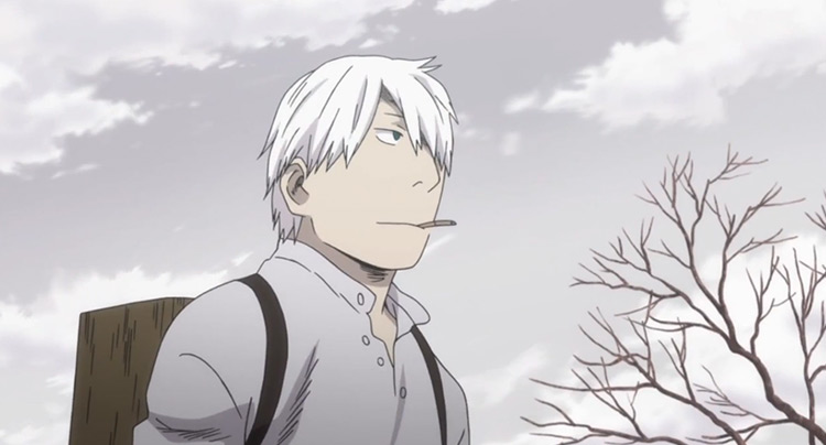 Mushishi white-haired guy screenshot