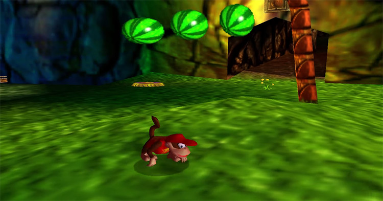 Diddy Kong from  DK 3D N64