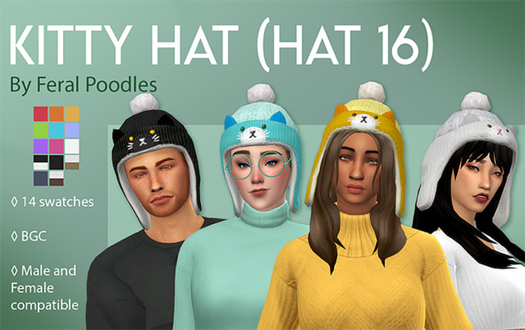 The Sims 4  Best Hat CC For Guys  Girls   Toddlers   FandomSpot - 81