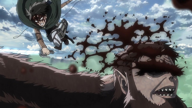 Attack on Titan anime fight scene