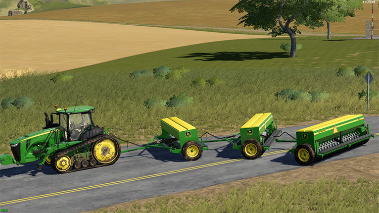 John Deere 8350 Seeder - FS19 Mod