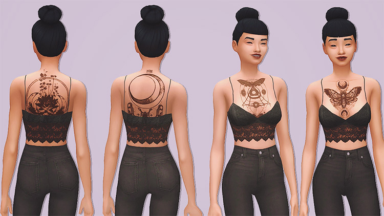 31 Gorgeous Sims 4 Tattoos to Add to Your CC Folder  Must Have Mods