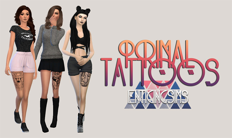 Primal Tattoos Design - Sims 4 CC