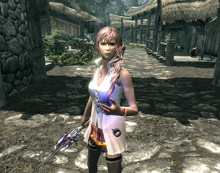 Serah Farron FF13 Follower Mod for Skyrim