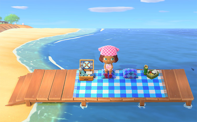 Picnic on Pier Space - ACNH Idea