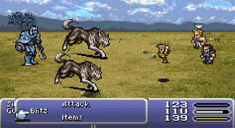 Aspirian Gau's Rage in FF6