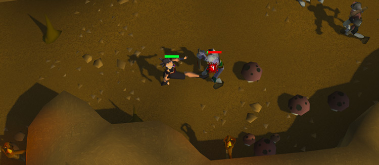 Killing a zombie to get a Bronze axe / OSRS