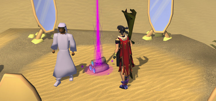 Magic logs for Elbis while doing the Desert Treasure
