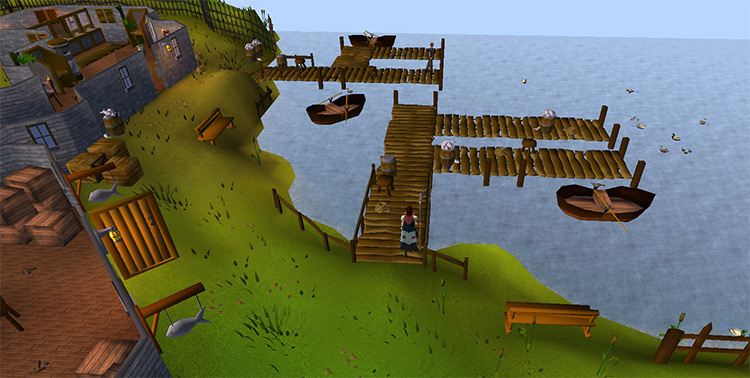 Fishing Guild docks area / Old School RuneScape