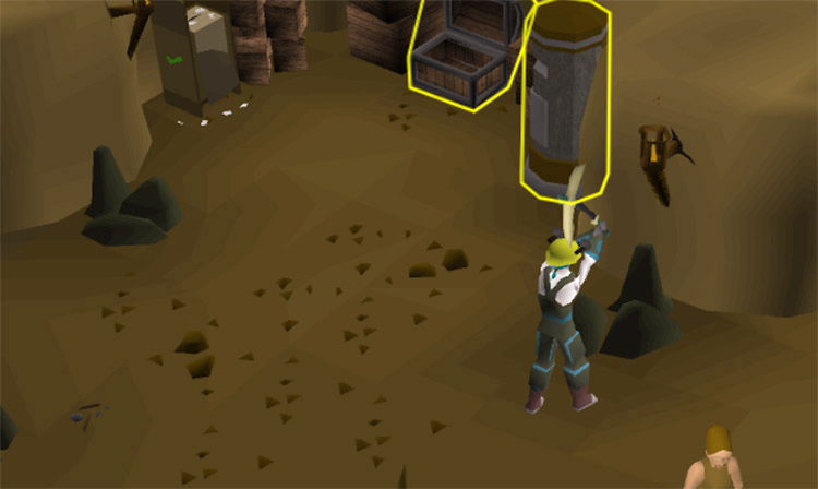 Mining inside the Guild (close-up) / OSRS