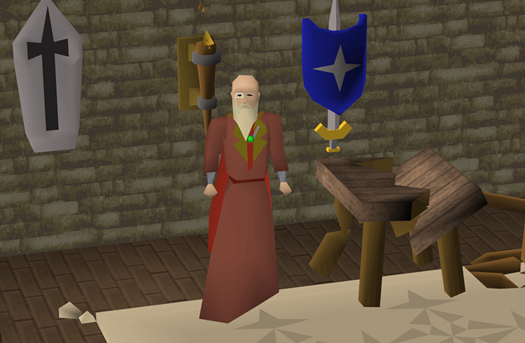 Advisor Ghrim in the Castle of Miscellania / OSRS
