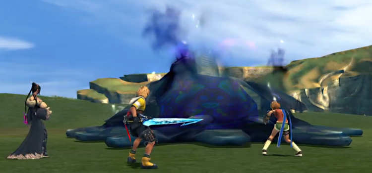 Defeated Jumbo Flan in FFX HD