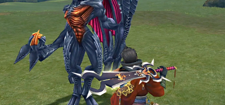 Auron bribing Varuna (FFX HD)