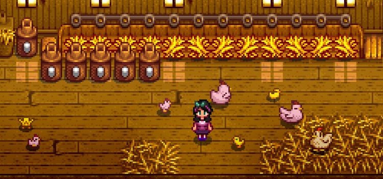 Pink Chickens Mod for Stardew Valley