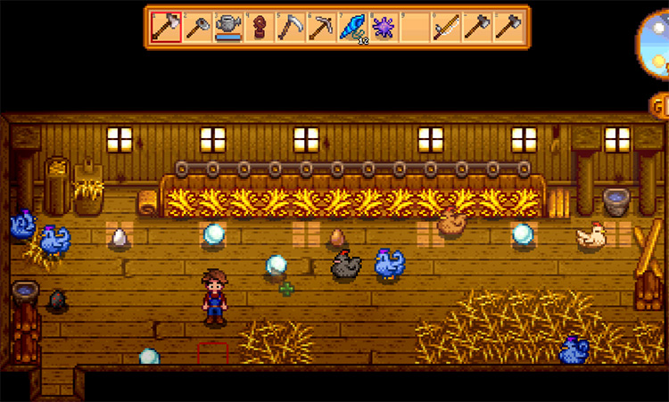 A Very Special Blue Chicken Stardew Valley mod