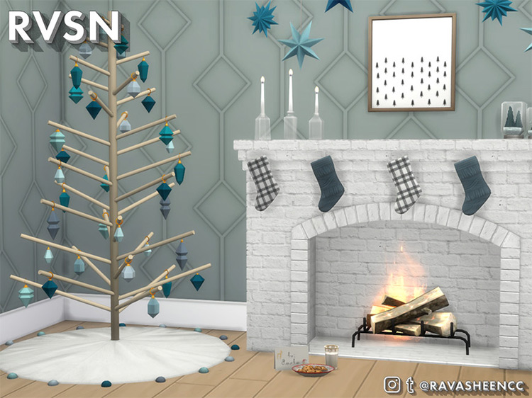 Sleigh-in’ It Modern Winterfest Set by RAVASHEEN / Sims 4 CC