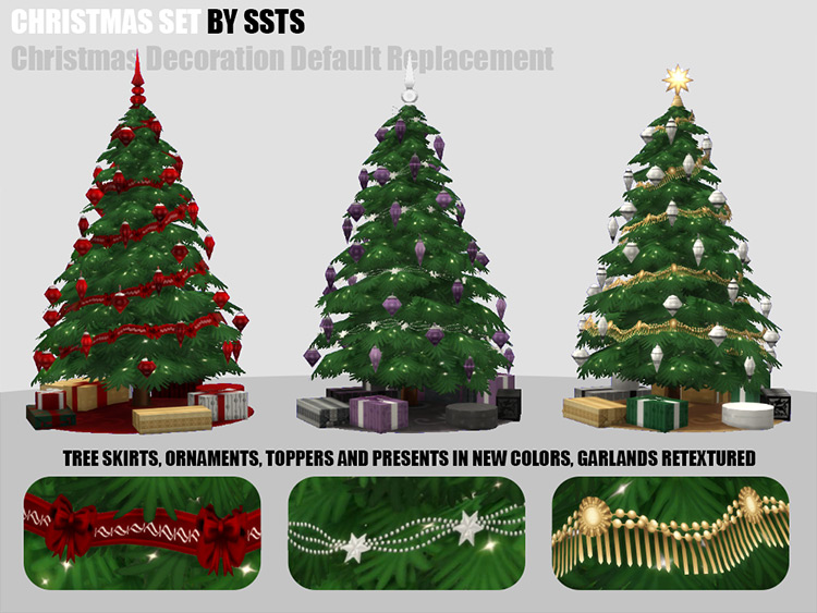 Christmas Tree & Deco Set / TS4 CC