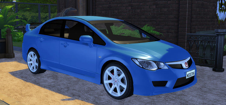 Blue 2007 Honda Civic Sedan Mod (TS4)