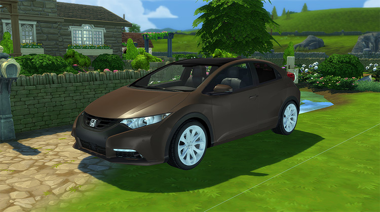 Honda Civic Euro (2012) CC for The Sims 4