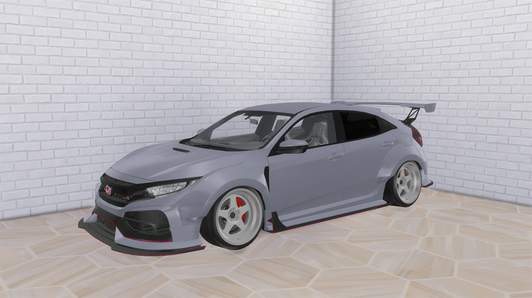 Honda Civic Type-R Widebody (2018) Sims 4 CC