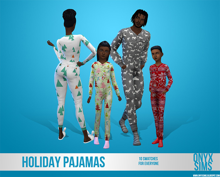 Holiday Pajamas For All / Sims TS4 CC