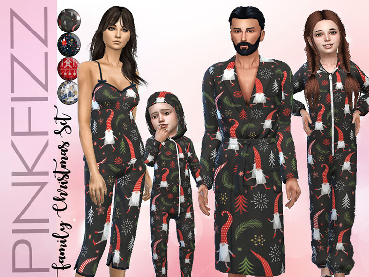 Family Christmas Set (Get Together Needed) by Pinkfizzzzz / Sims 4 CC