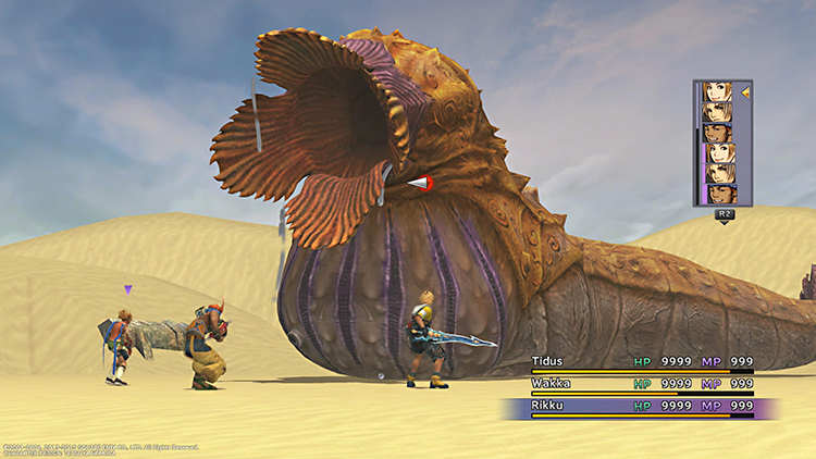 Sand Worm Battle Screenshot / FFX HD