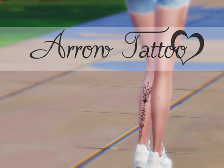 Arrow Tattoo / Sims 4 CC