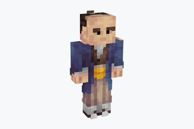Hairless Samurai In Robes / Minecraft Skin