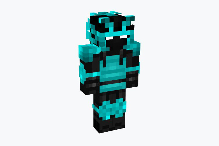 Ghostly Blue Samurai Design / Minecraft Skin