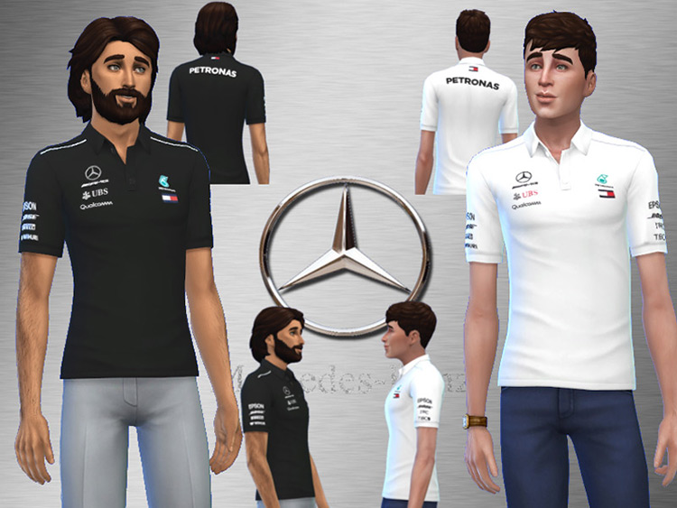 AMG Mercedes F1 Team Polo Shirt / TS4 CC