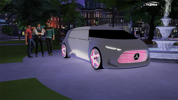 Futuristic Mercedes-Benz Vision Tokyo Car (2015) Sims 4 CC