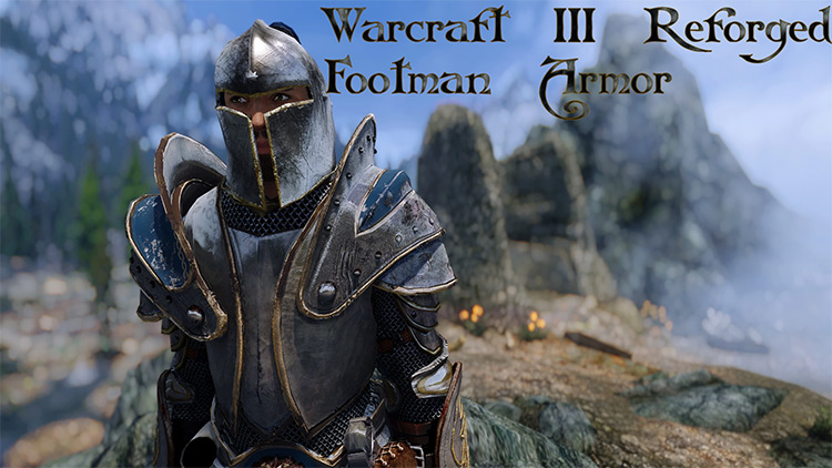 Warcraft 3 Footman Armor / Skyrim Mod