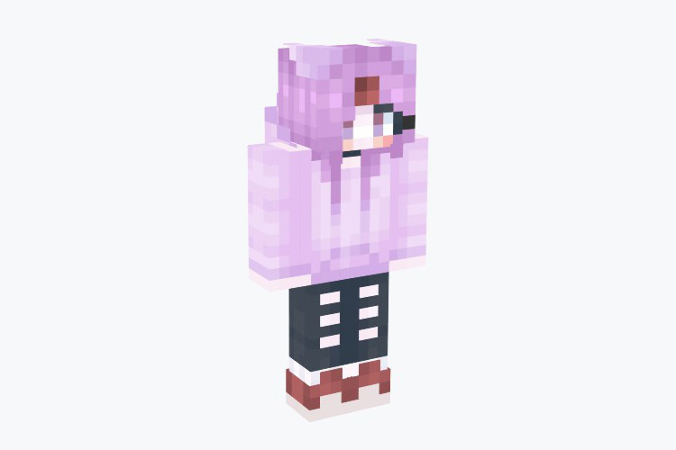 Espeon Purple Hoodie Character / Minecraft Skin