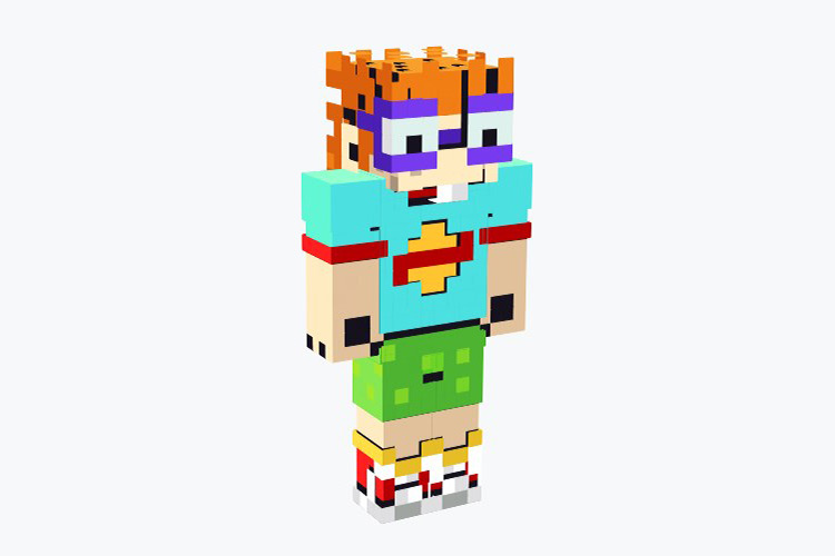 Chuckie Finster from Rugrats / Minecraft Skin
