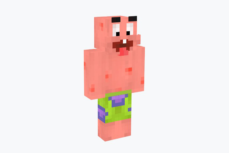 Patrick Star from SpongeBob / Goofy Skin For Minecraft