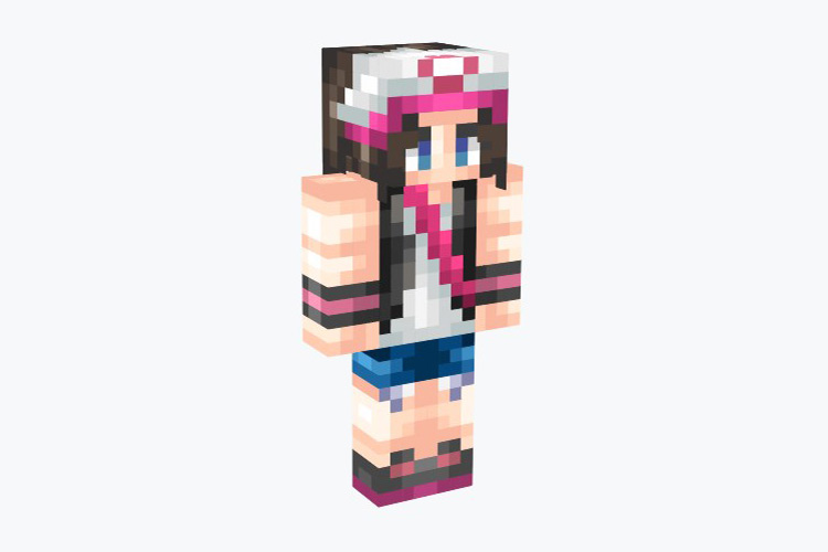 Hilda Girl Trainer Skin for Minecraft (Pokemon Black & White)
