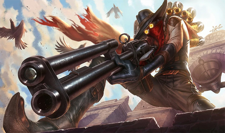 High Noon Jhin Skin Splash Image from League of Legends