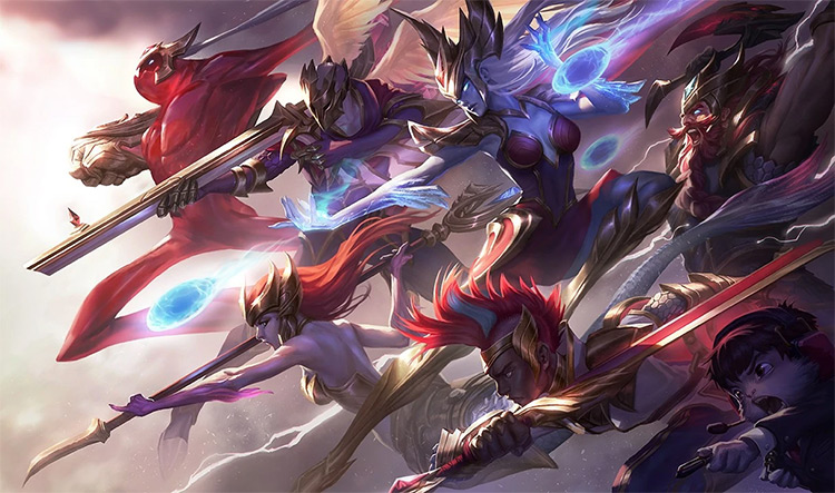 SKT T1 Jhin Skin Splash Image from League of Legends