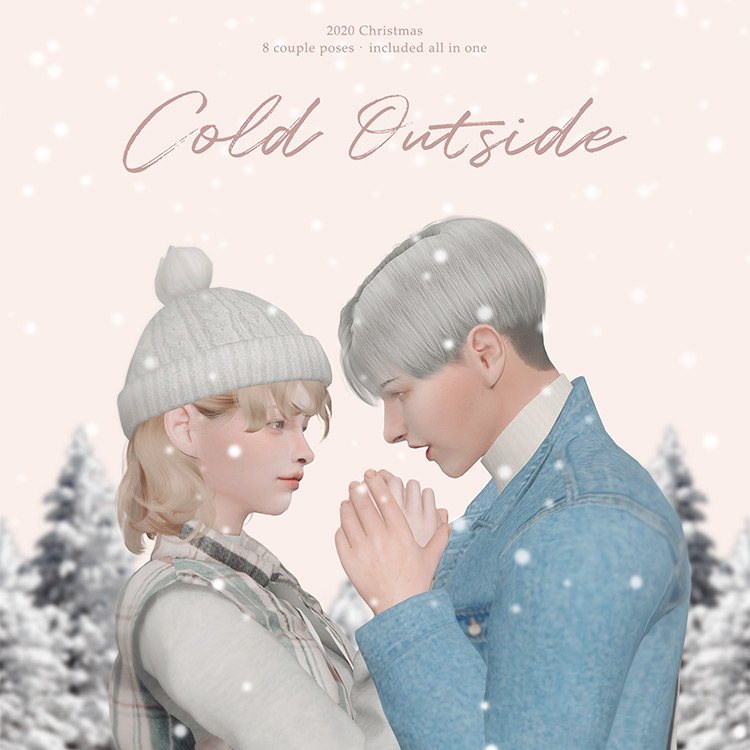 Cold Outside Poses / Sims 4 Pose Pack