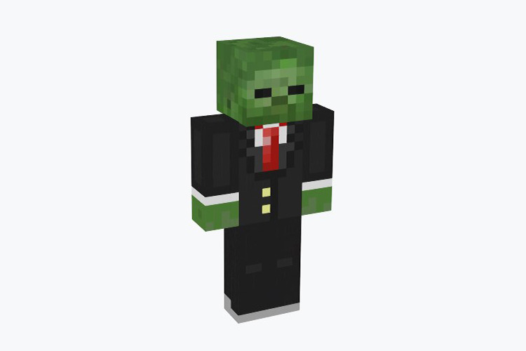 Business Zombie in Suit / Minecraft Skin