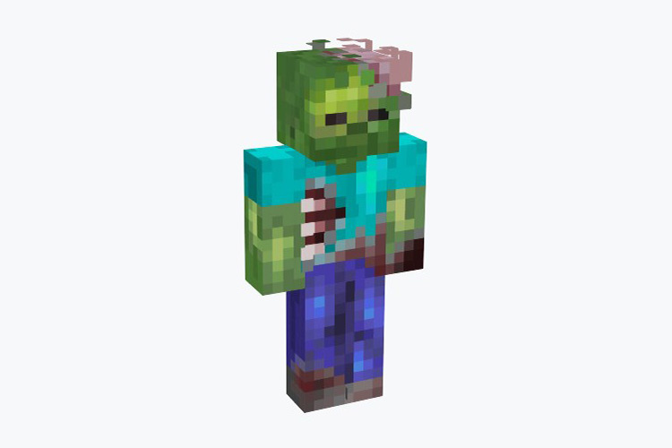 Zombie Beaten Up / Minecraft Skin